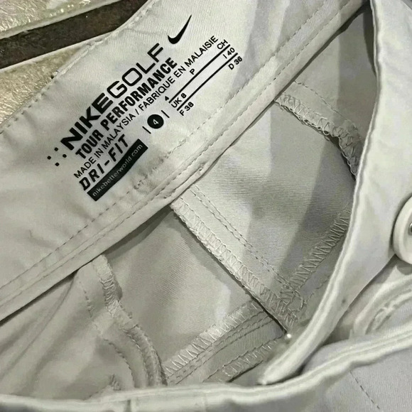 Nike golf capris size 4 ivory color women’s TOUR PERFORMANCE - Picture 3 of 5